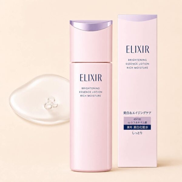 Elixir Brightening Essence Lotion Rich Moisture